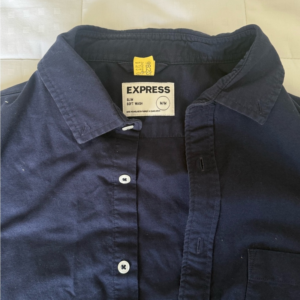 SOLD Express Blue Casual Button Down Shirt